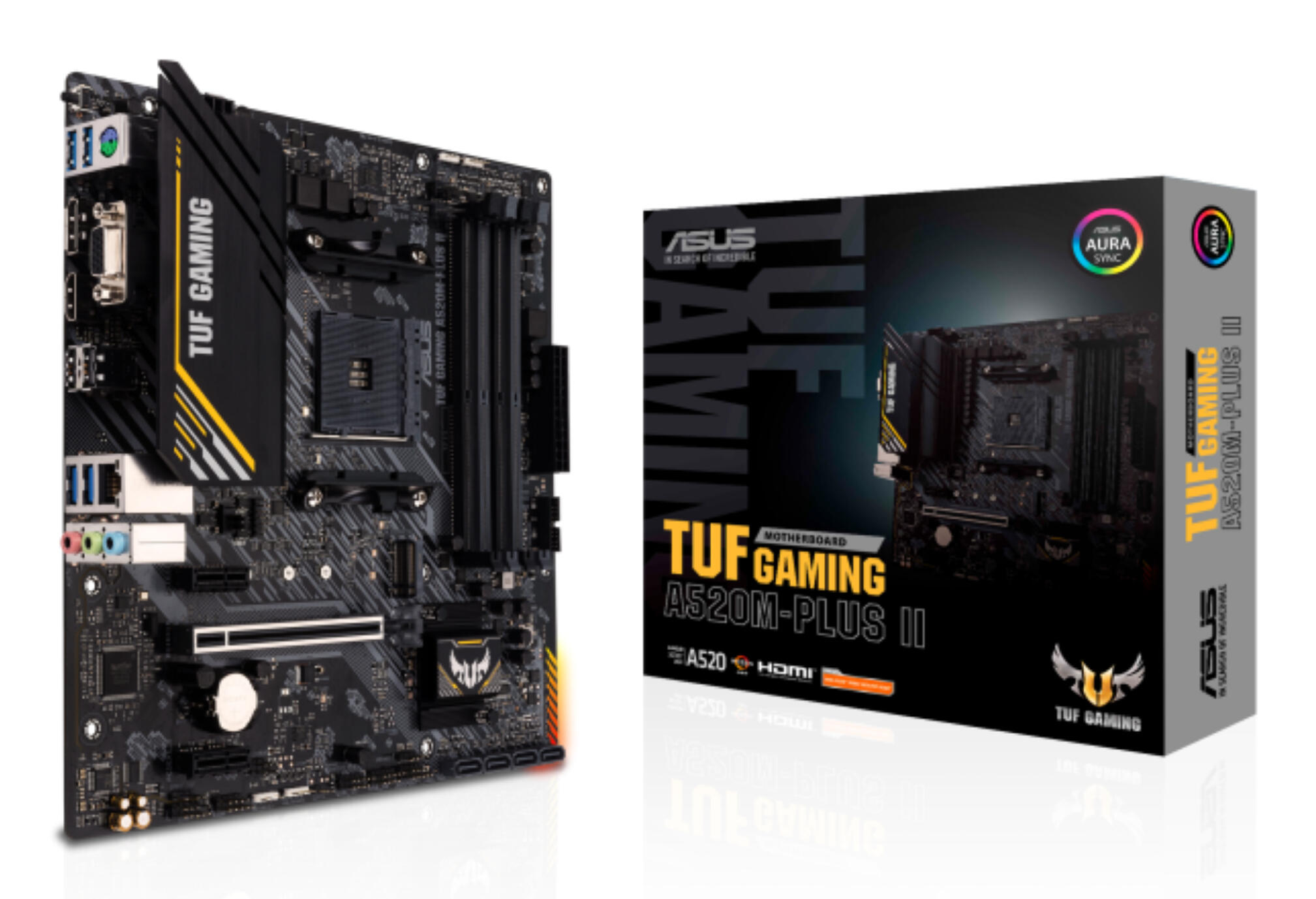 ASUS Scheda madre TUF GAMING A520M-PLUS II / 90MB17G0-M0EAY0 Nero