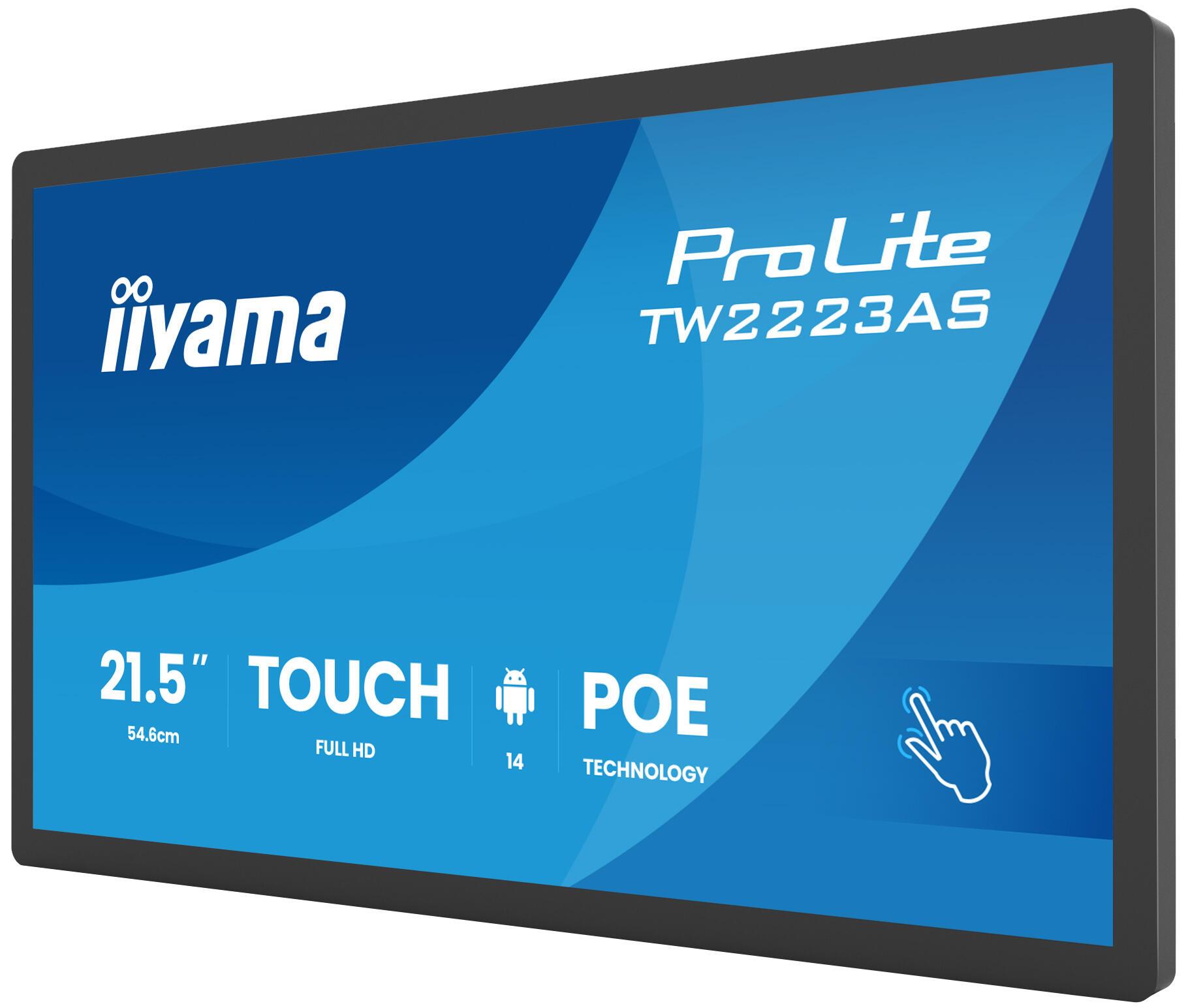 iiyama Monitor TW2223AS-B3P / TW2223AS-B3P Schwarz 54,6 cm (21.5")