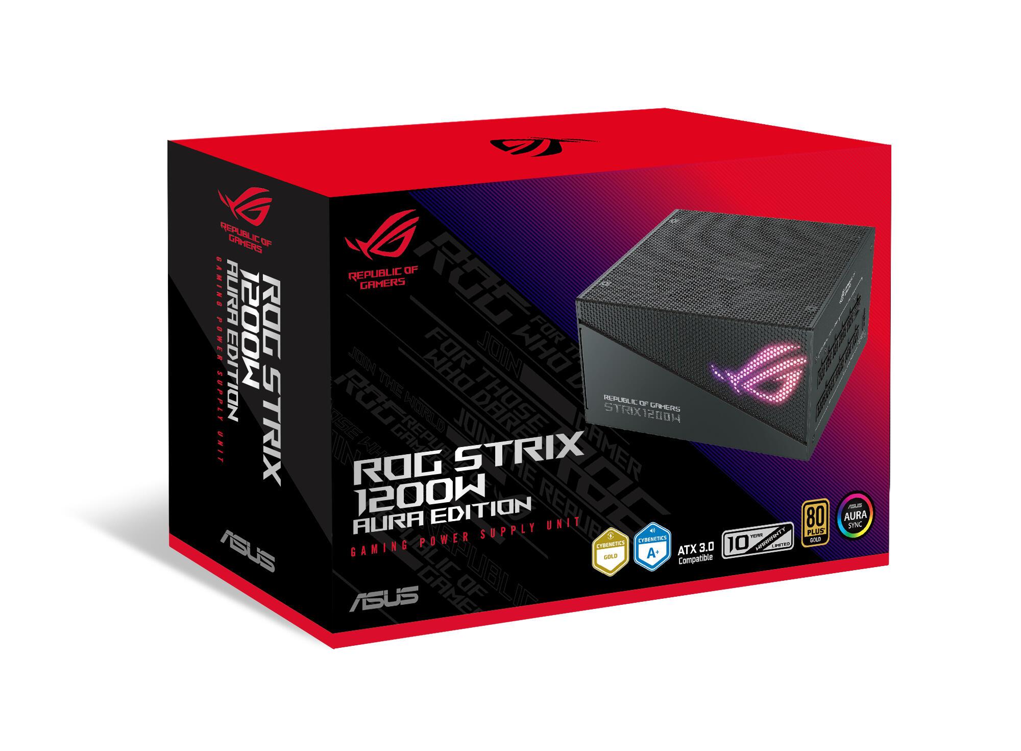 ASUS PC power supply unit ROG Strix 1200W Aura Ed. / 90YE00P0-B0NA00 Black