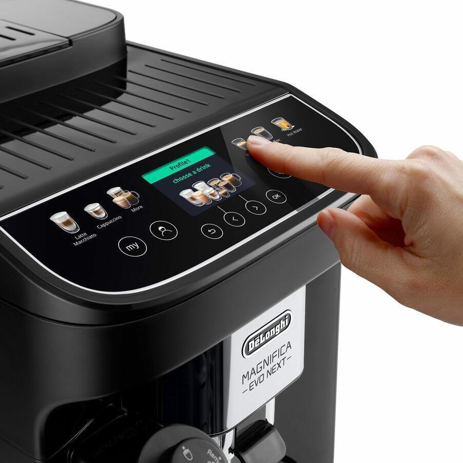 De’Longhi Kaffeevollautomat Magnifica Evo Next / ECAM310.60.GB Schwarz 6.1 cm (2.4")