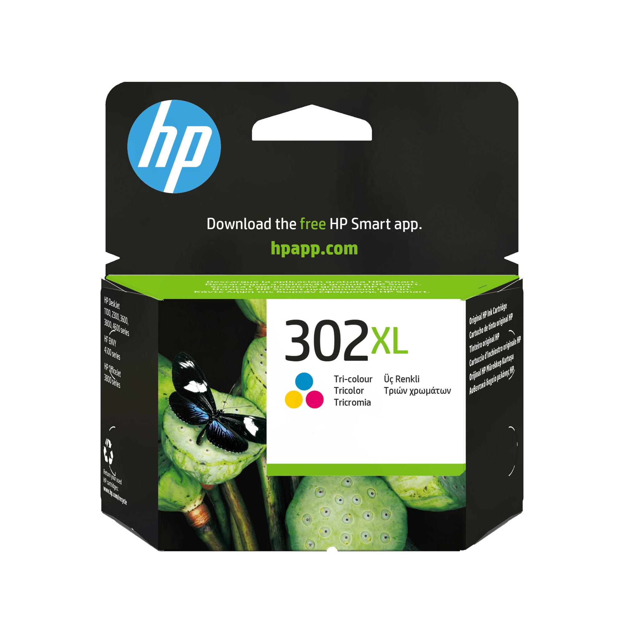 HP Tinte 302XL / F6U67AE C,M,Y XL