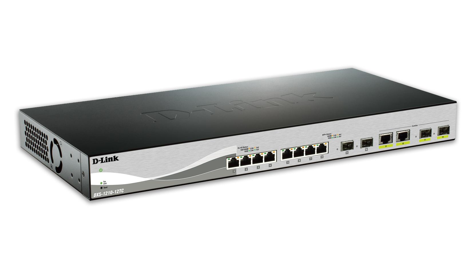 D-Link Switch DXS 1210-12TC / DXS-1210-12TC/E Noir, argent