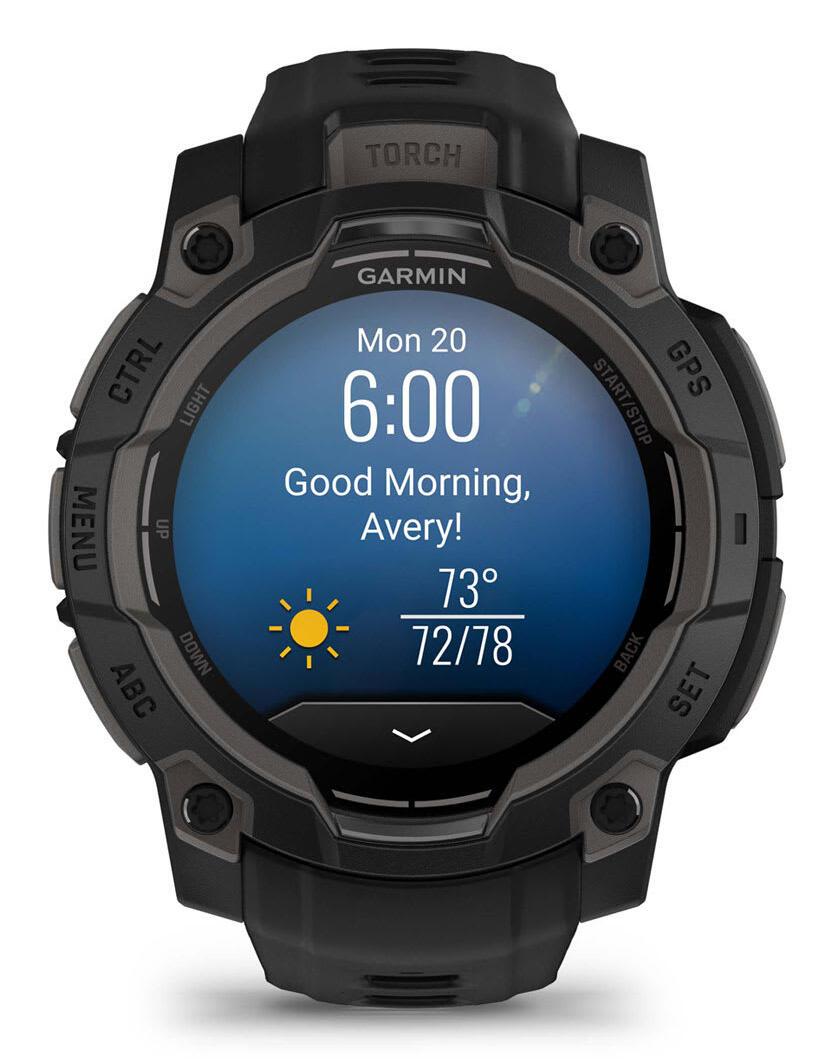 Garmin Wearable Instinct 3 45mm / 010-02936-00 Noir Standard 3,05 cm (1,2")