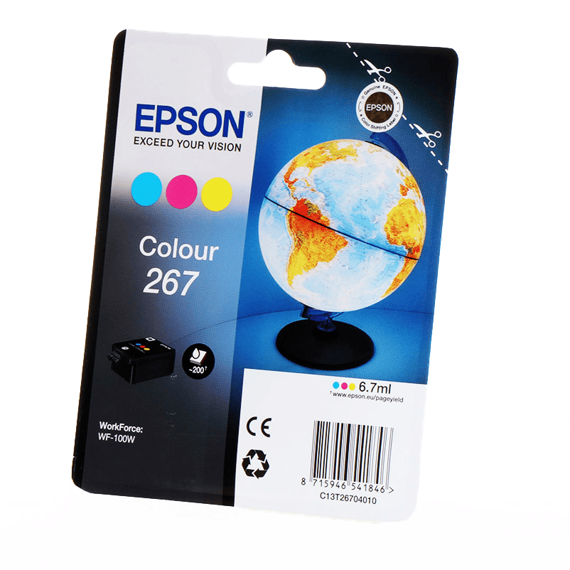 Epson Ink 267 / C13T26704010 C,M,Y Multipack
