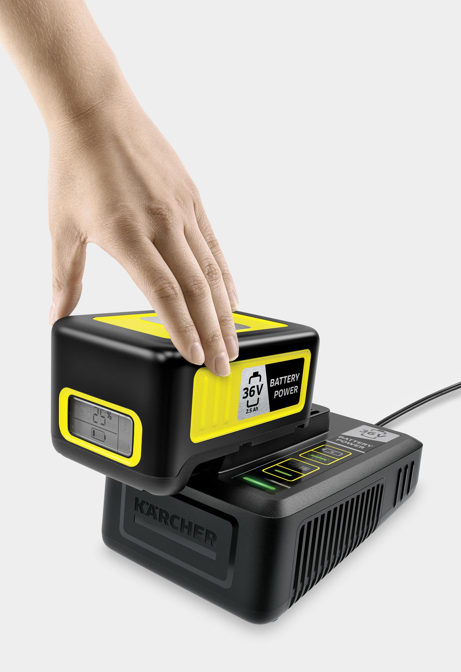 Kärcher Batteria Battery Power 36/25 Starter Kit / 2.445-064.0 Nero, giallo