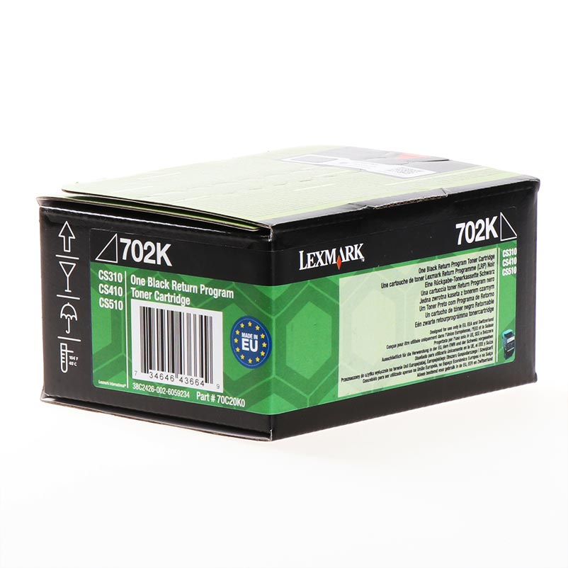 Lexmark Tóner 702K / 70C20K0 Negro