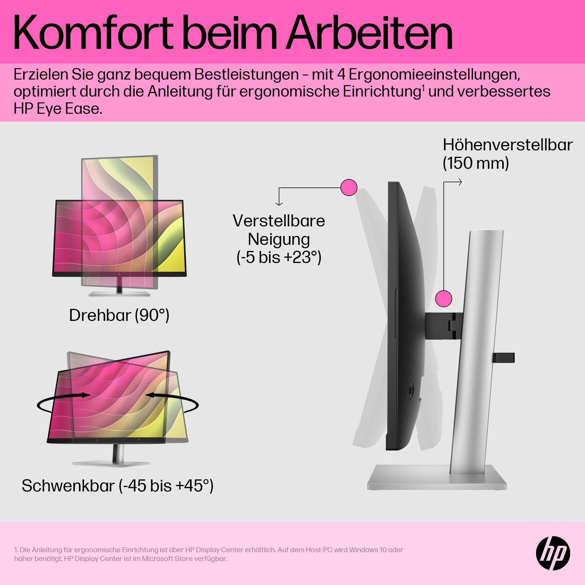 HP Monitor E24t G5 / 6N6E6AA#ABB Schwarz 60,5 cm (23.8")