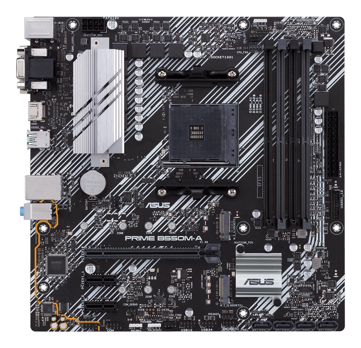 ASUS Mainboard PRIME B550M-A/CSM / 90MB14I0-M0EAYC Schwarz, Silber