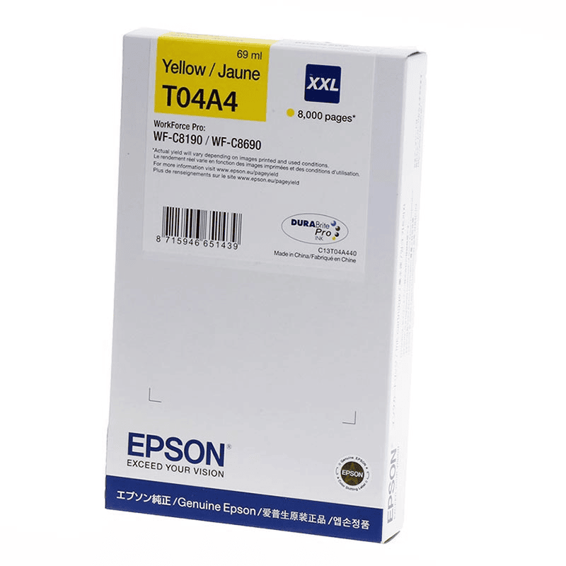 Epson Tinte T04A4 / C13T04A440 Gelb