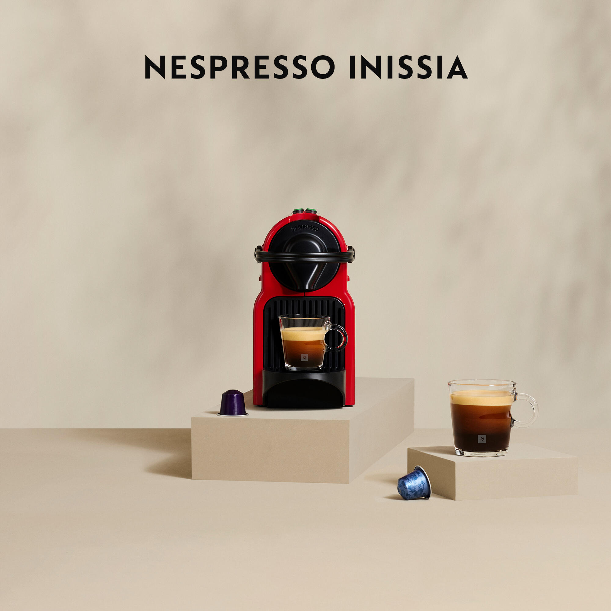 Krups Capsule machine Nespresso Inissia / XN1005K Red