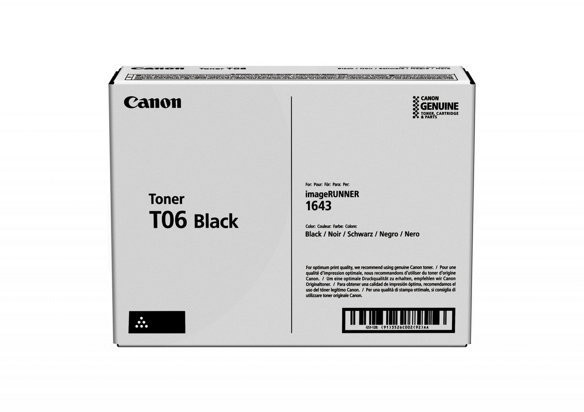 Canon Toner T06 / 3526C002 Schwarz (3526C002/3526C002AA)