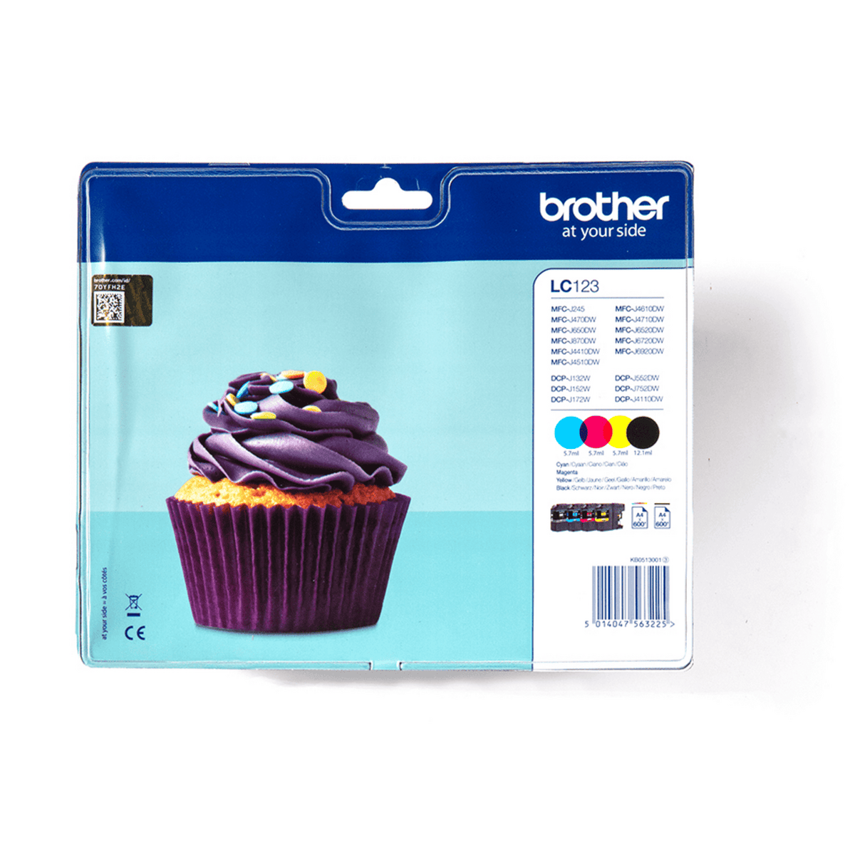 Brother Tinte LC-123VALBP / LC123VALBP BK,C,M,Y Multipack