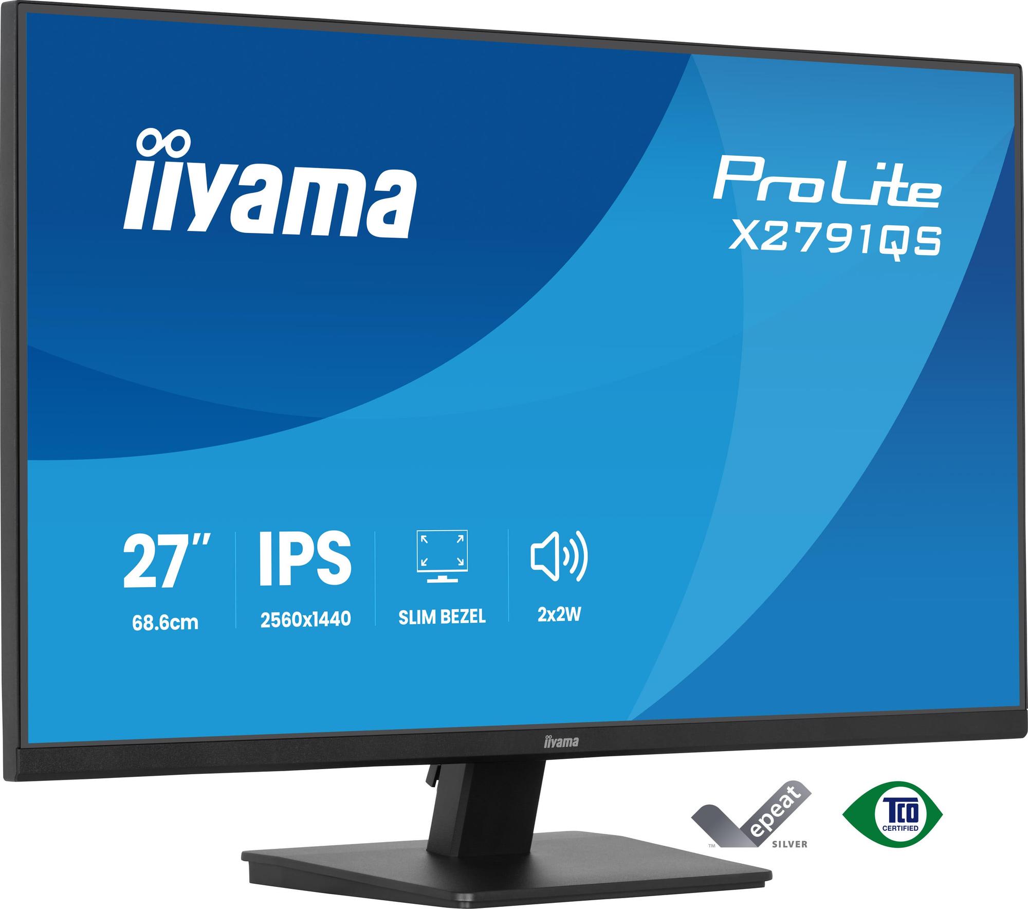 iiyama Monitor ProLite X2791QS / X2791QS-B1 Black 68.6 cm (27")