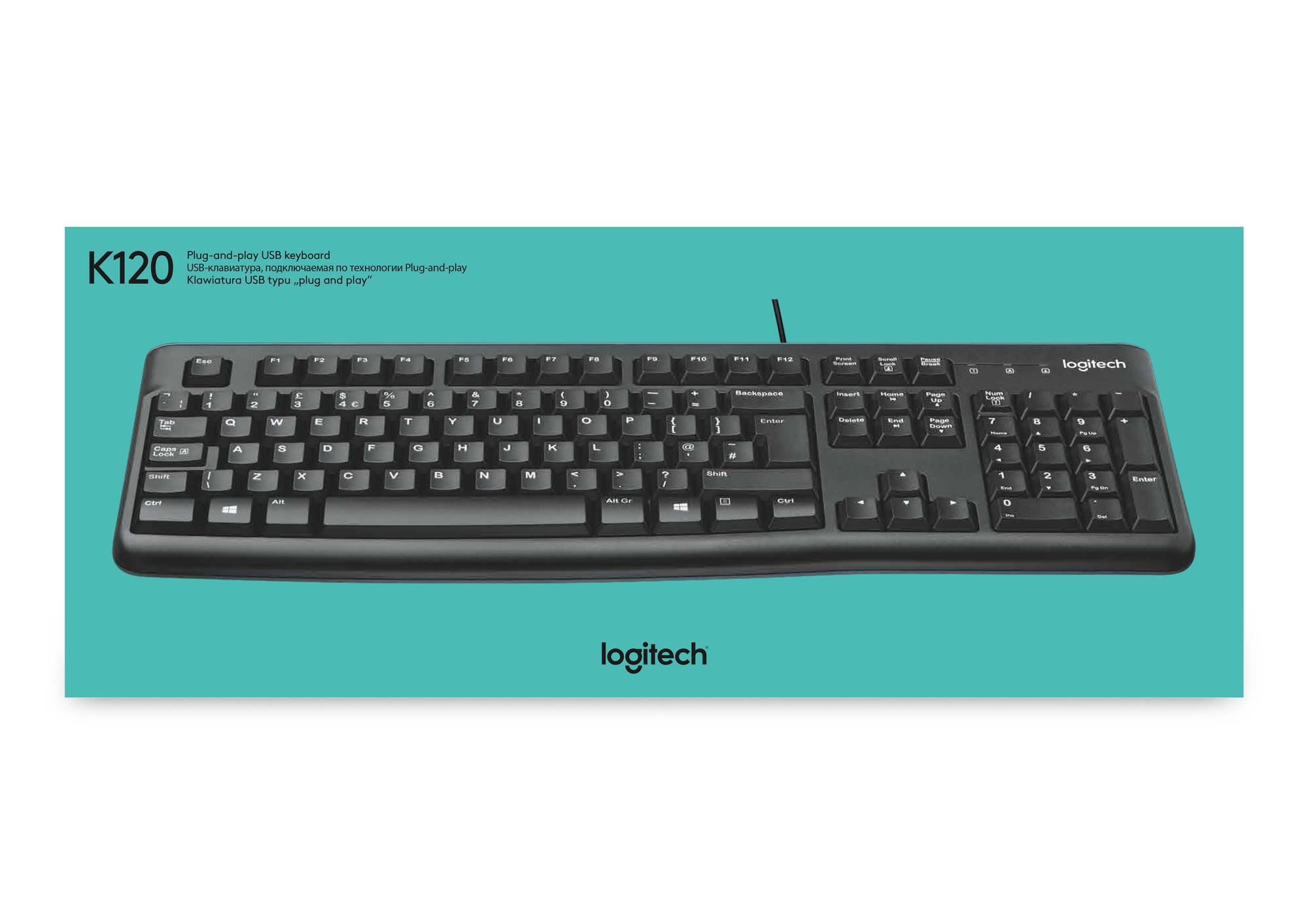 Logitech Tastatur K120 Business / 920-002479 Schwarz