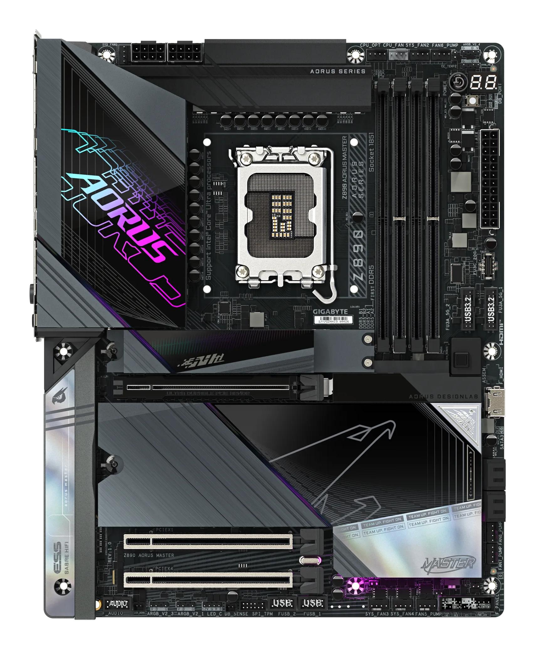 GIGABYTE Mainboard Z890 AORUS MASTER MB / Z890 AORUS MASTER Schwarz