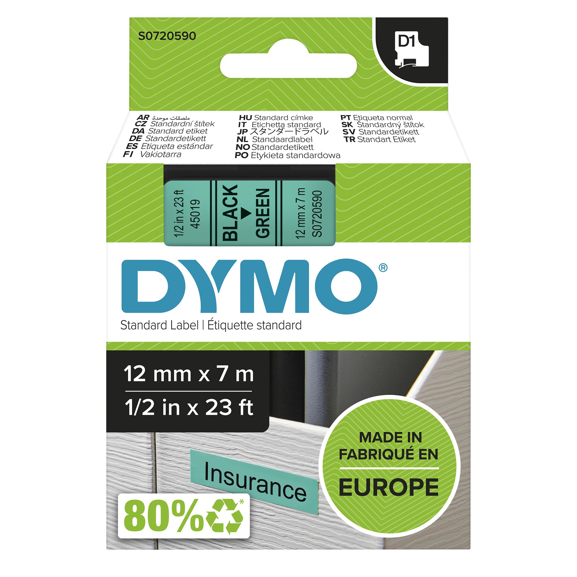 DYMO Farbband 45019 / S0720590 Schwarz, Grün