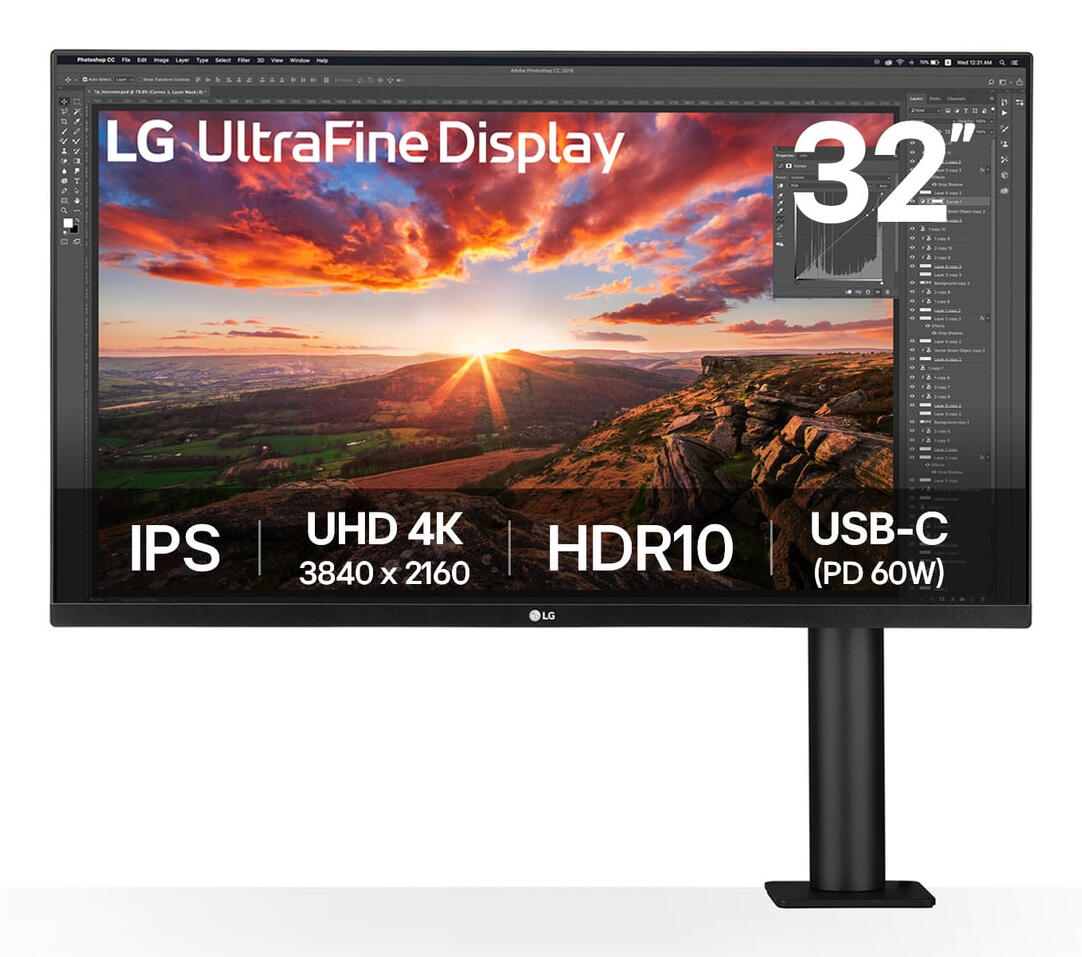 LG Monitor 32UN880K-B / 32UN880K-B.AEU Nero 80 cm (31,5")
