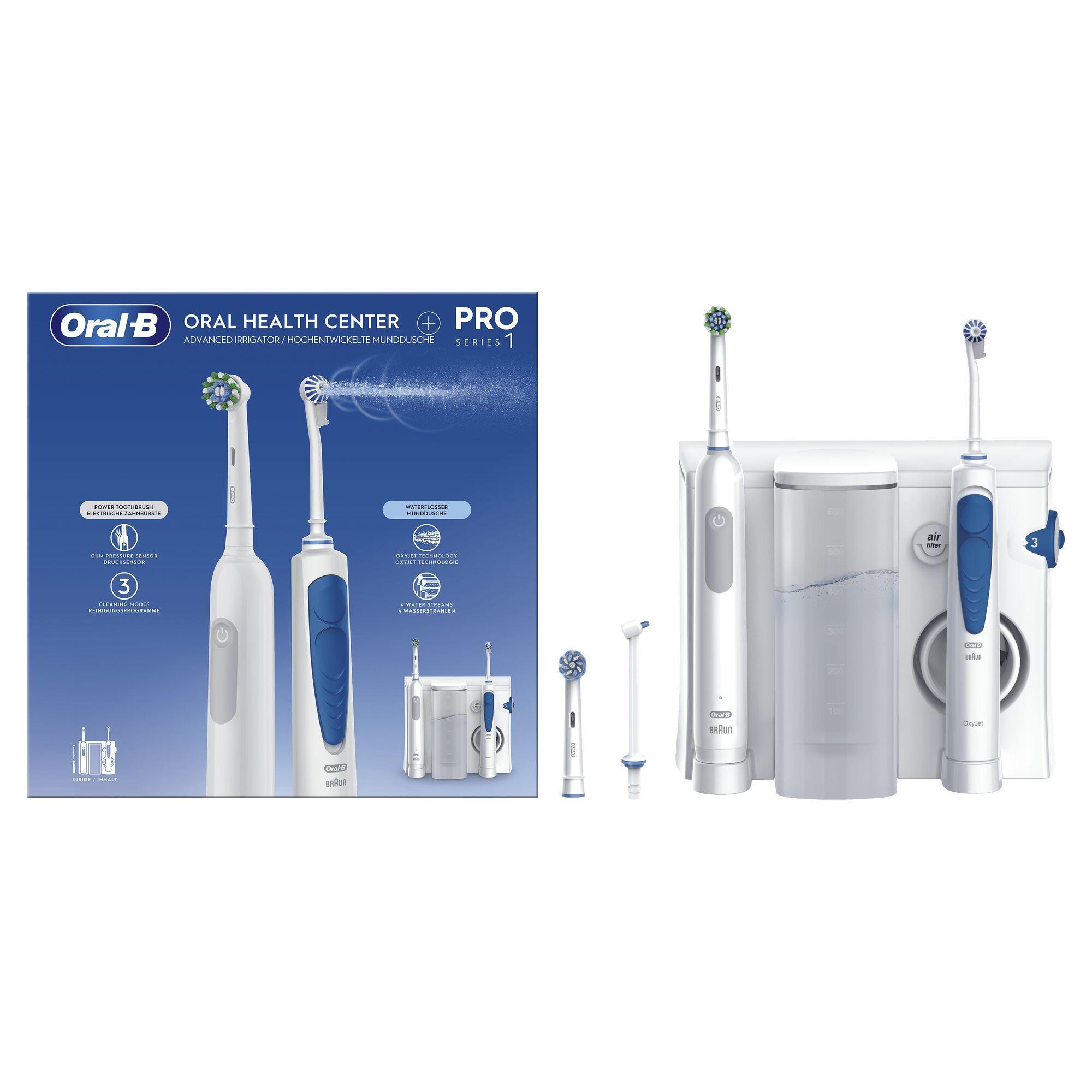 Oral-B Zahnbürste Oral Health Center und Pro 1 / 840825 Blau, Weiß