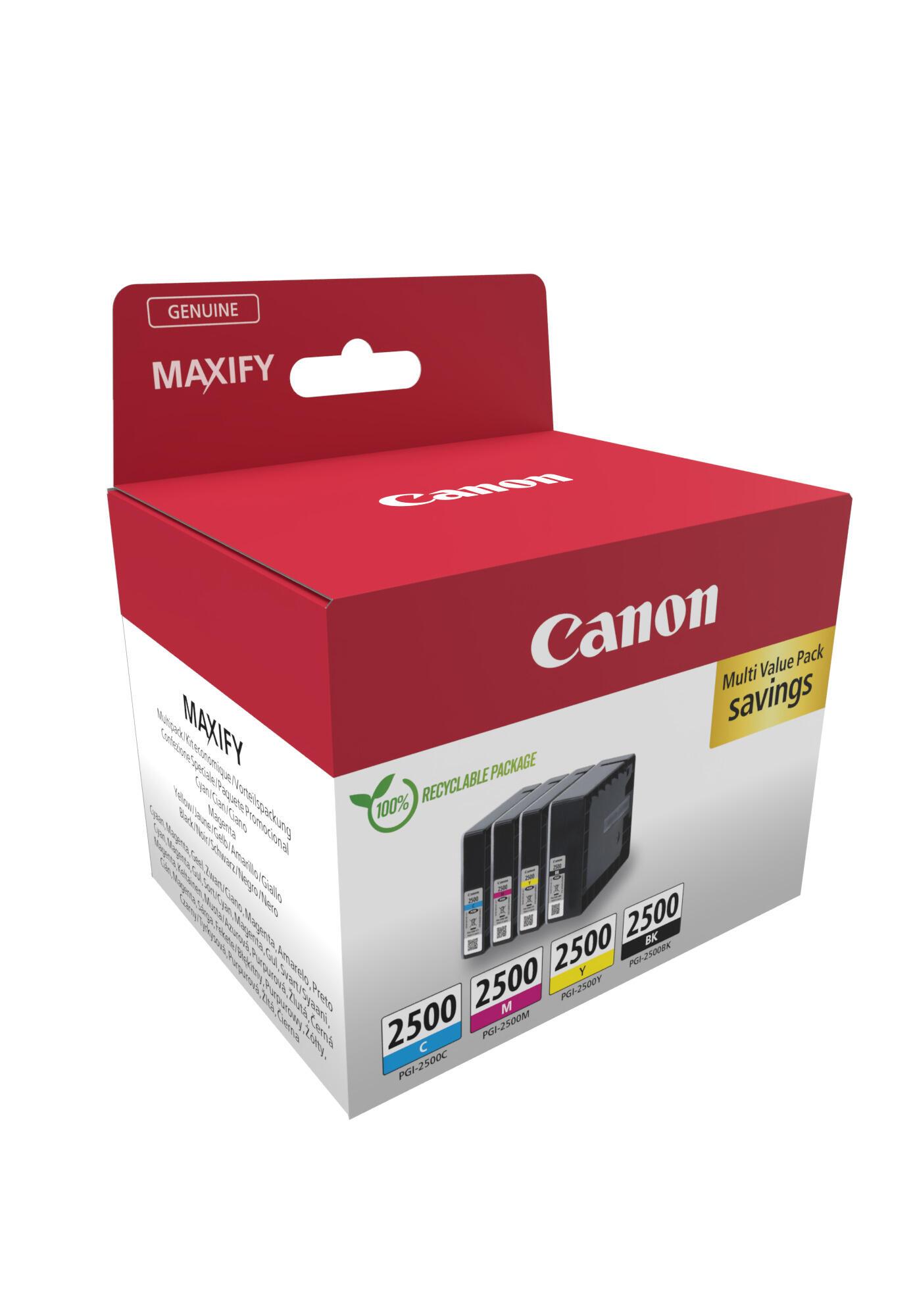 Canon Encre PGI-2500 / 9290B006 BK,C,M,Y Standard
