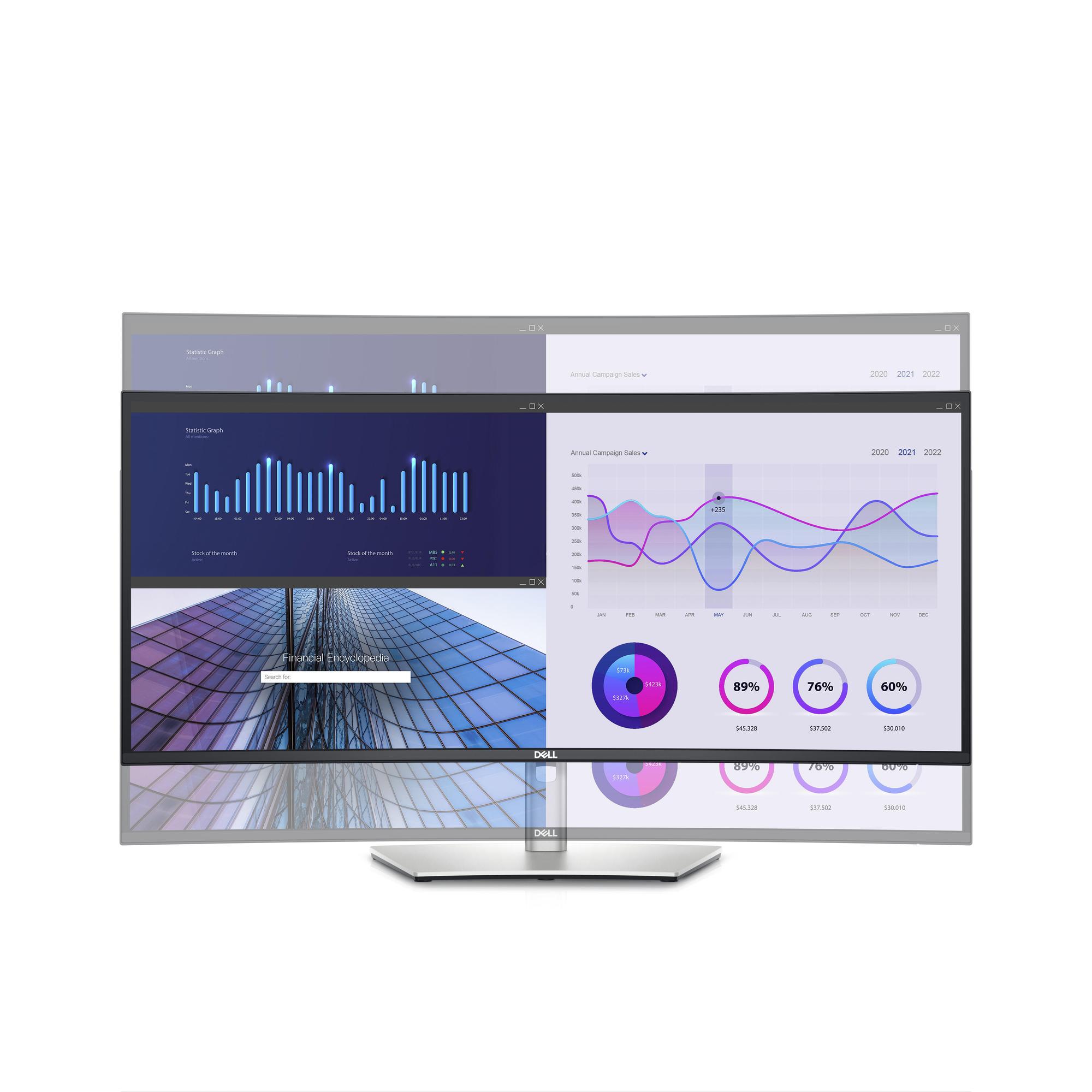 DELL Monitor U3423WE / 210-BFIT Plata 86,7 cm (34,1")
