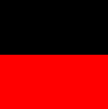 Black, red