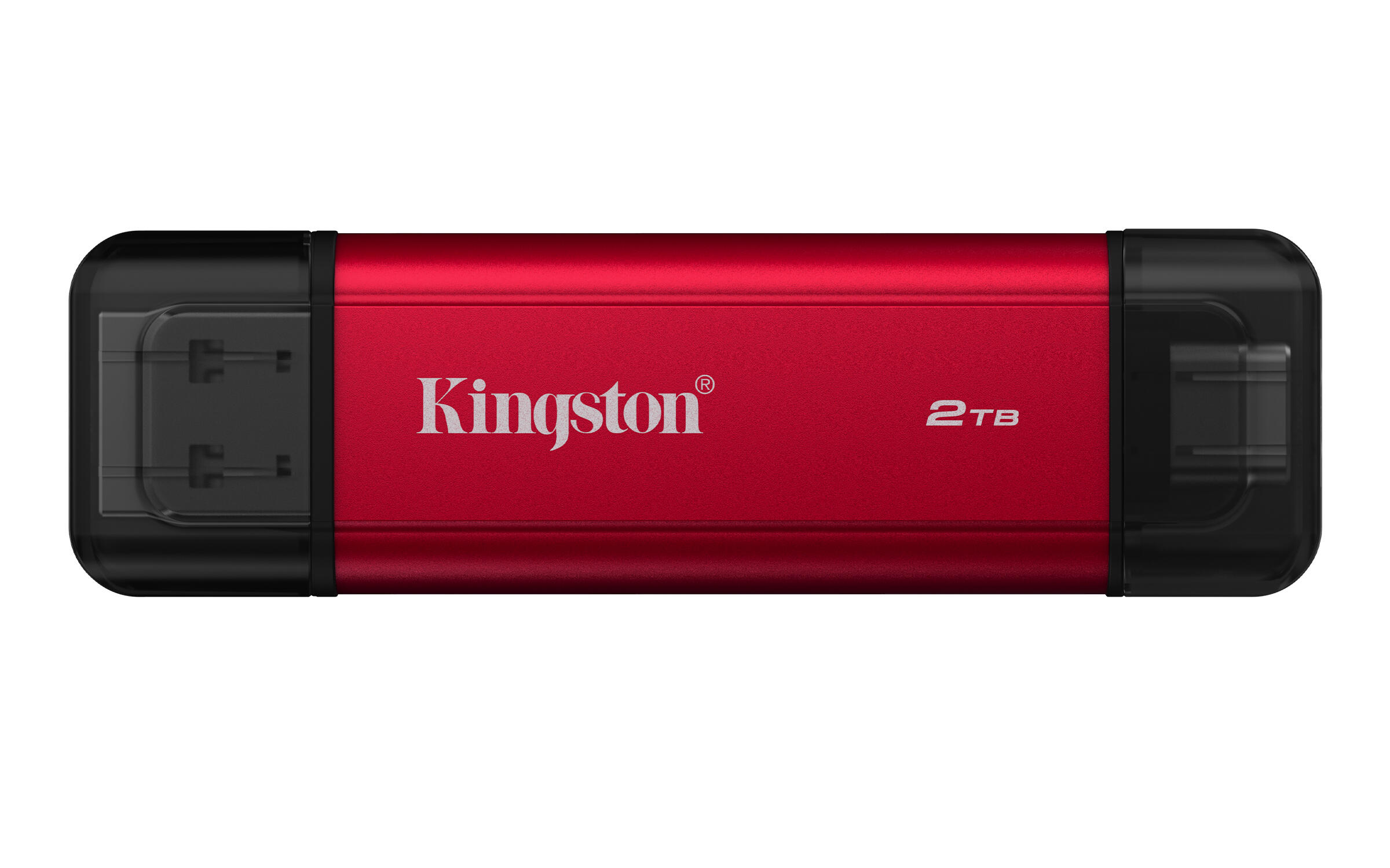 Kingston SSD esterno Dual Portable 2TB / SPSD/2TB Nero, rosso