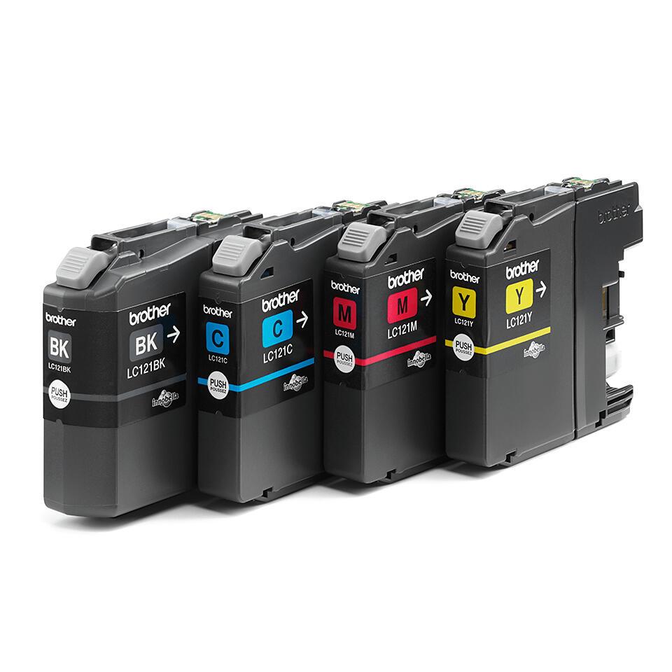 Brother Tinta LC-121VALBP / LC121VALBP BK,C,M,Y Multipack