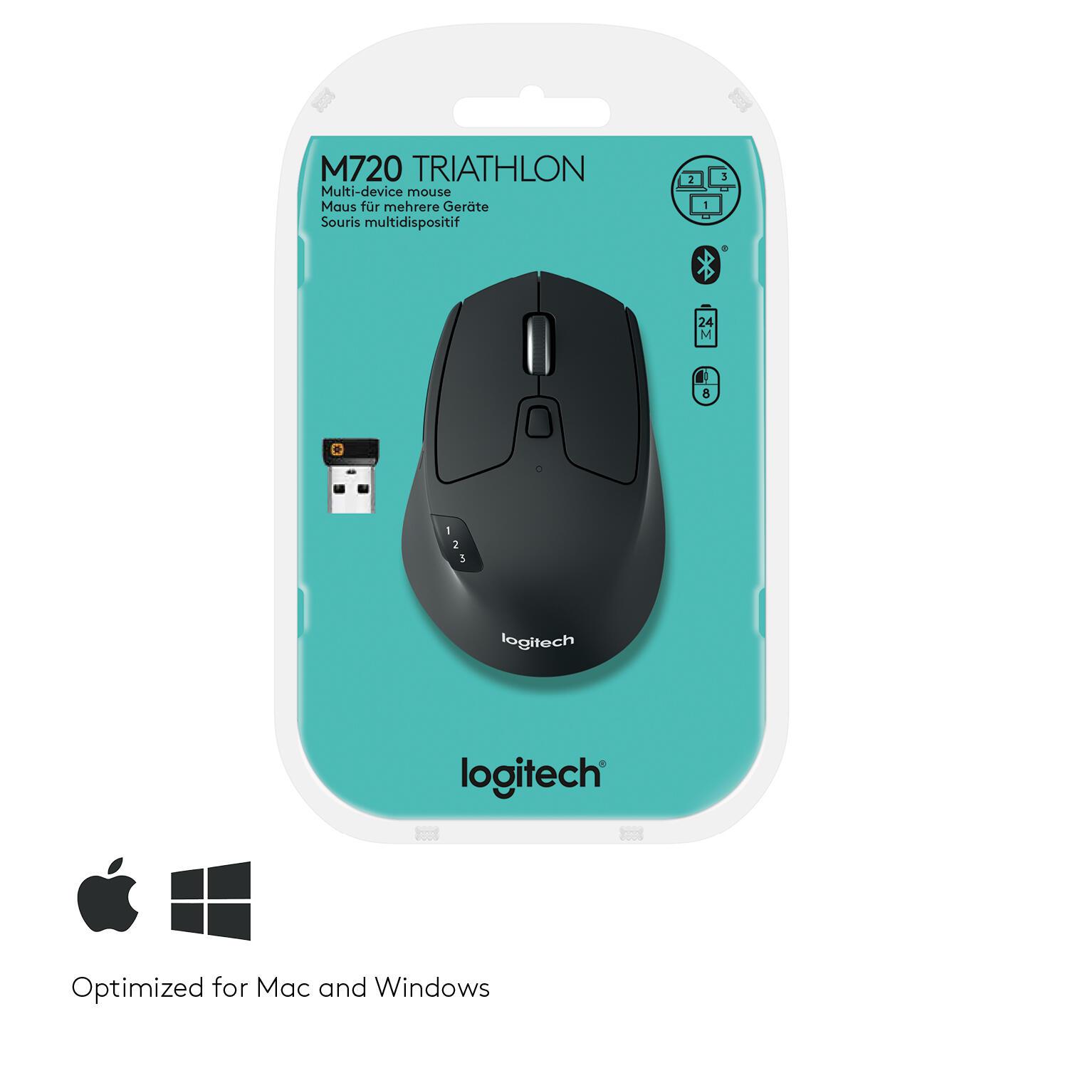 Logitech Souris M720 Triathlon / 910-004791 Noir