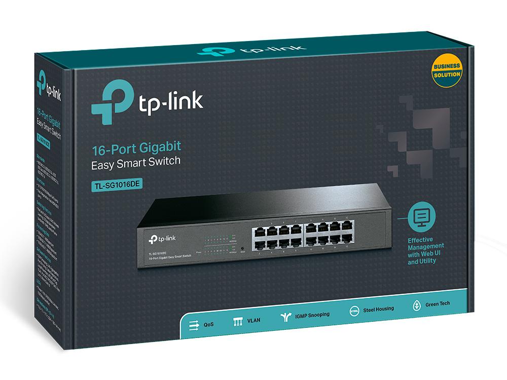TP-Link Switch TL-SG1016DE / TL-SG1016DE Schwarz