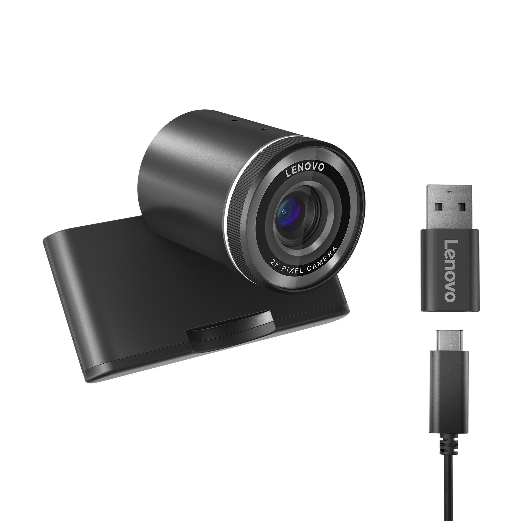 Lenovo Cámara web QHD / 4XC1Q25245 Negro
