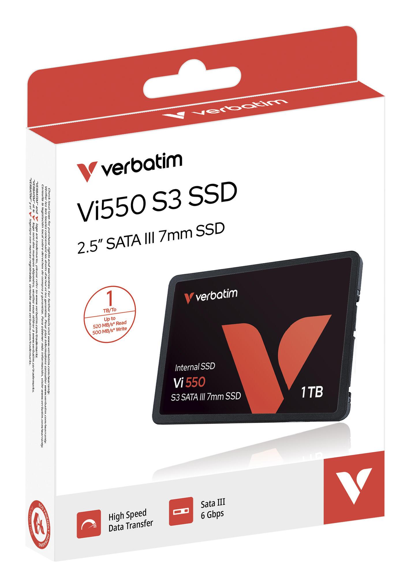Verbatim 2,5" SSD Vi550 1TB / 49353 Schwarz