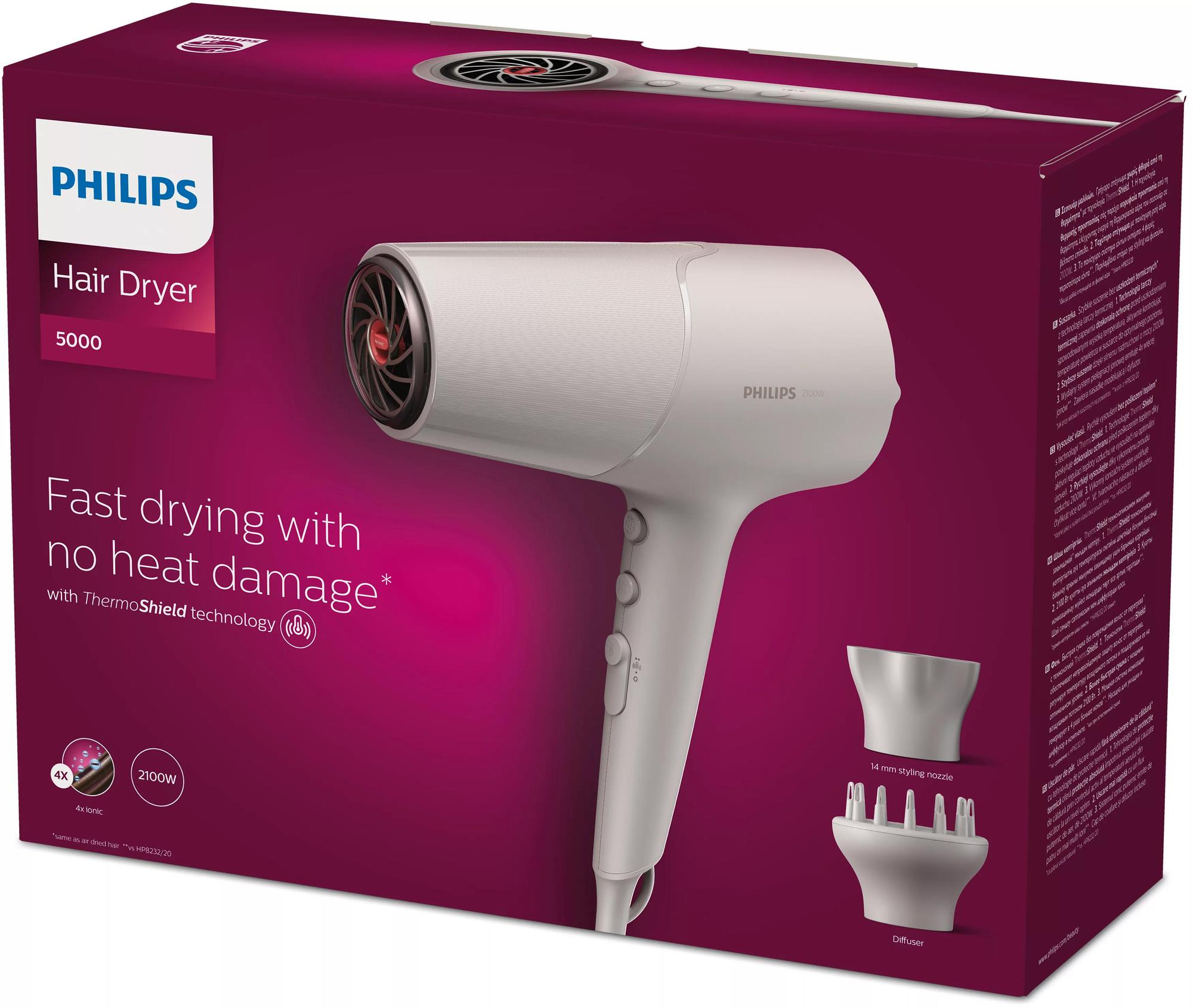 Philips Haartrockner 5000 Series / BHD501/20 Weiß Standard