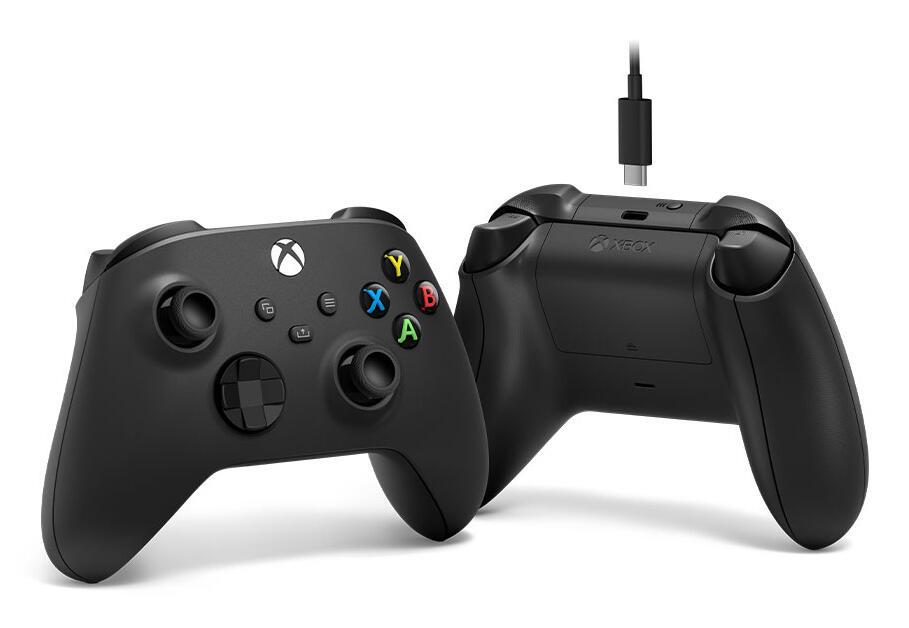 Microsoft Controller Xbox Wireless mit Kabel / EP2-29944 Black Multipack