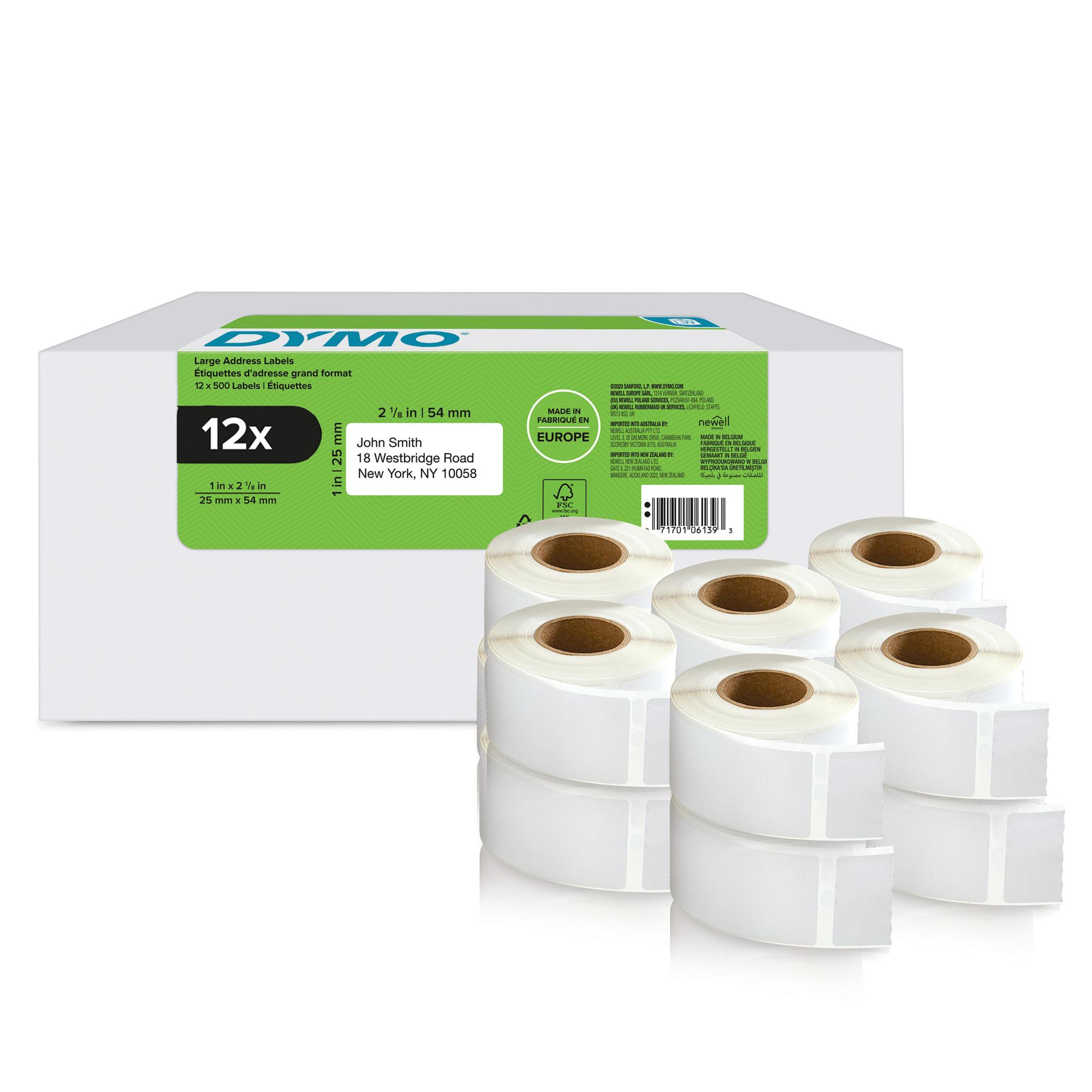 DYMO Etiqueta LabelWriter 500 / 2177563 Blanco 12-Pack