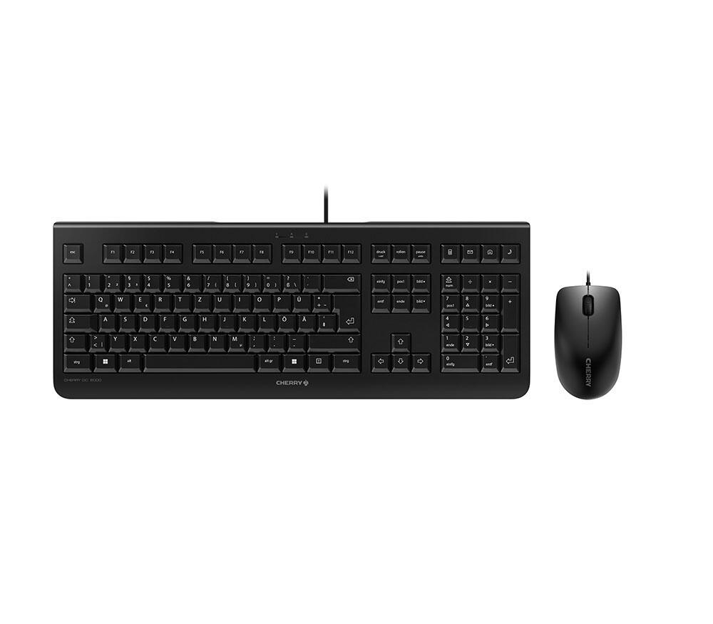 CHERRY Ensemble souris et clavier DC2000B / JD-0800DE-2 Noir