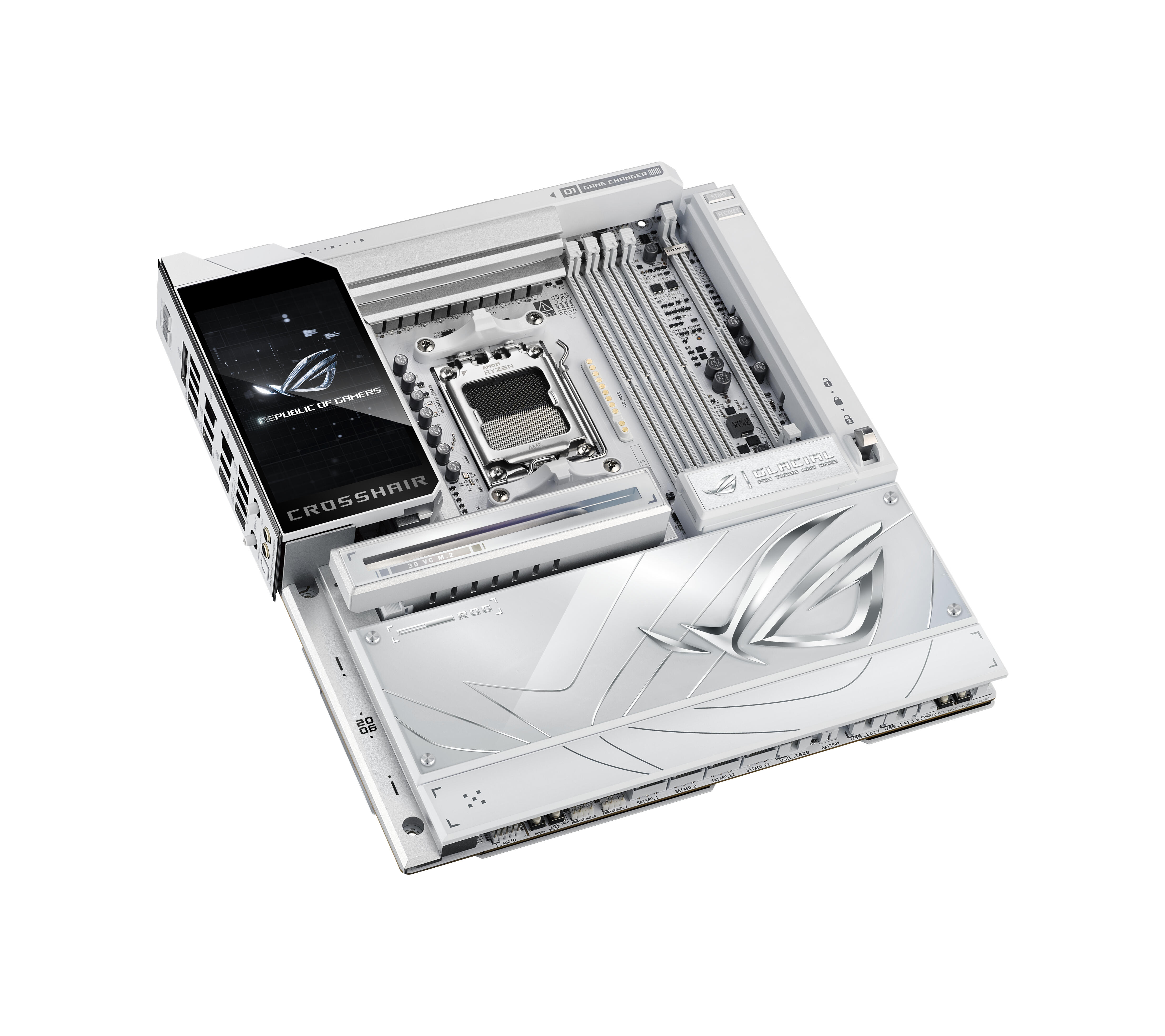 ASUS Scheda madre ROG CROSSHAIR X870E GLACIAL E-ATX / 90MB1NQ0-M0EAY0 Bianco