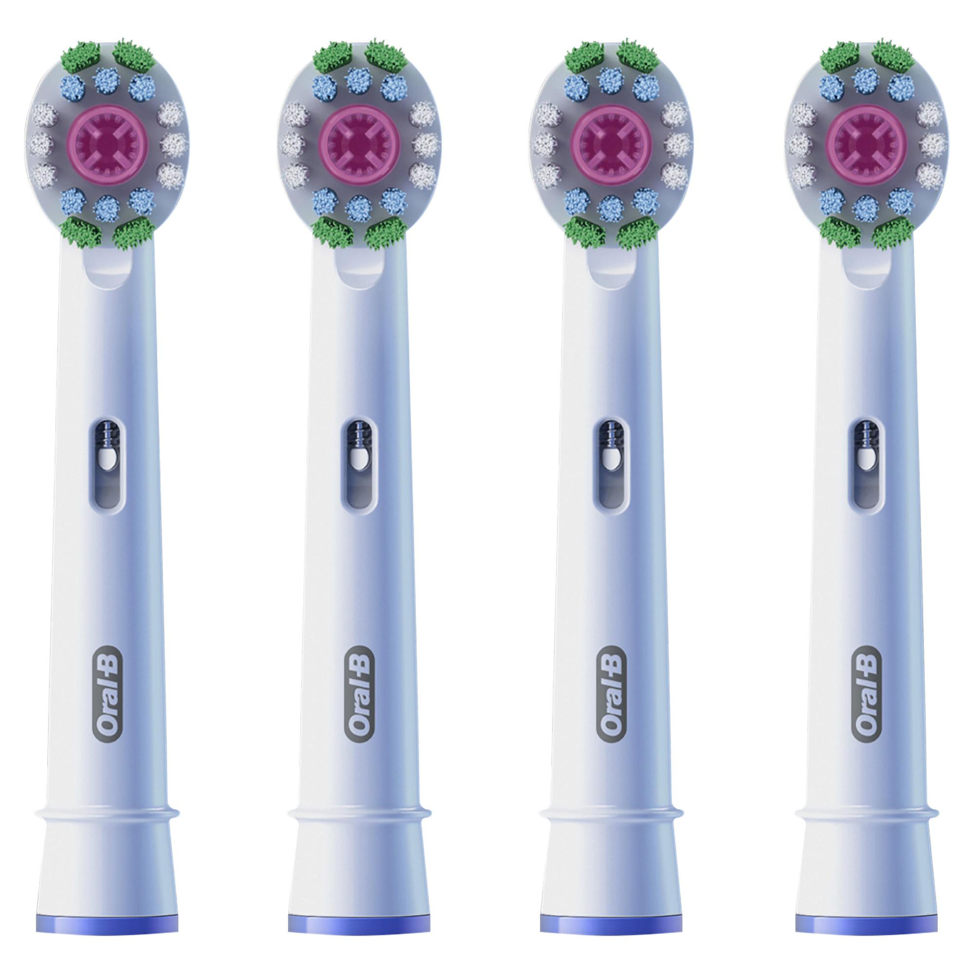 Oral-B Brosse à dents à clipser Pro 3D / 860960 Blanc 4-Pack