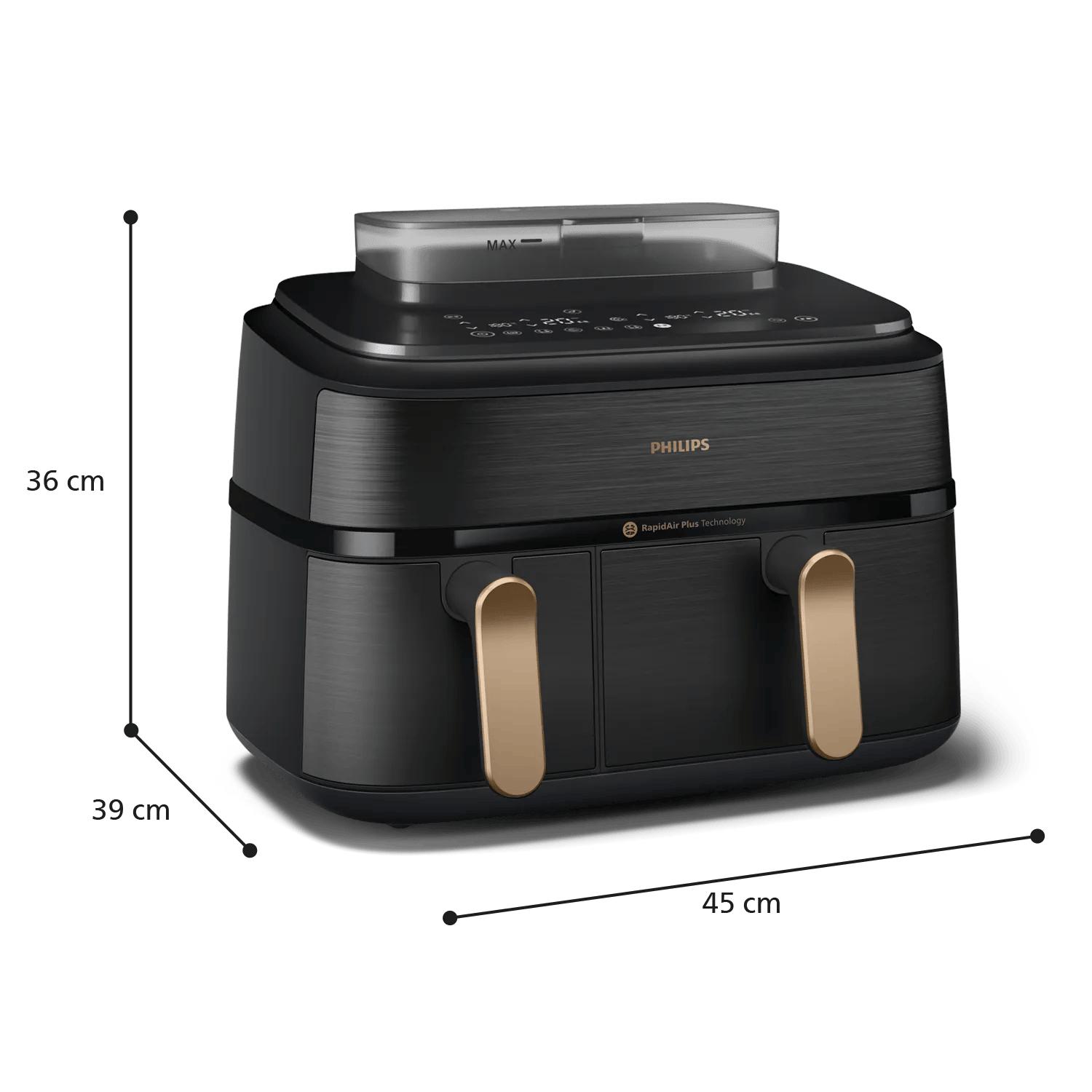 Philips Freidora de aire caliente 5000 Series / NA552/00 Negro, dorado