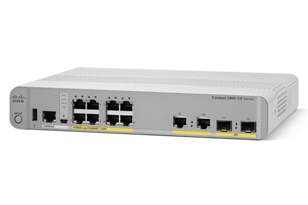Cisco Switch 29608PC / WS-C2960CX-8PC-L Grau
