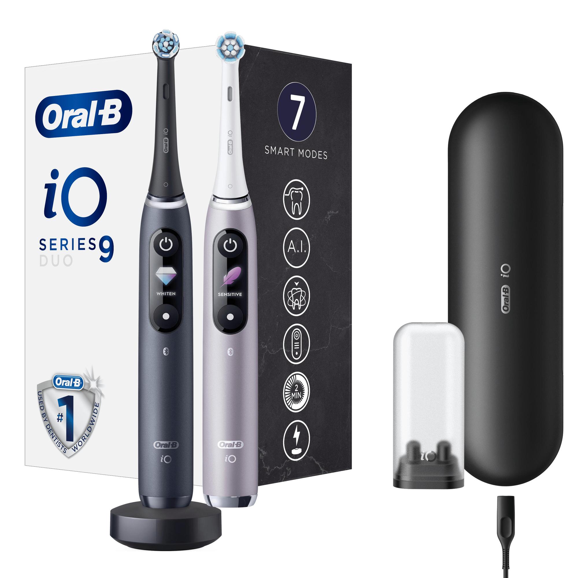 Oral-B Zahnbürste iO Series 9 Duo / 80363731 Schwarz, Silber