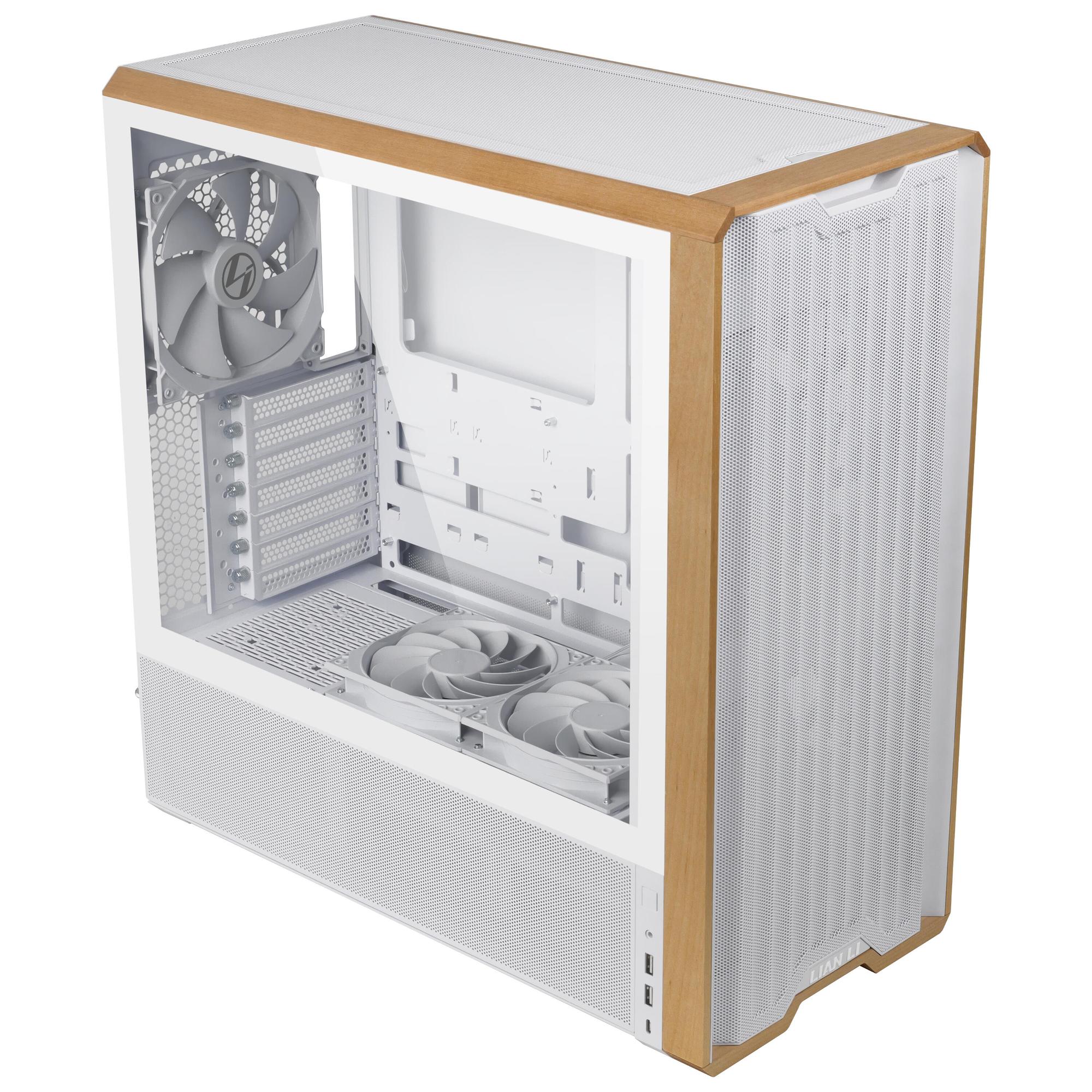 Lian Li PC case Lancool 217 Wood / LAN217W White, wood