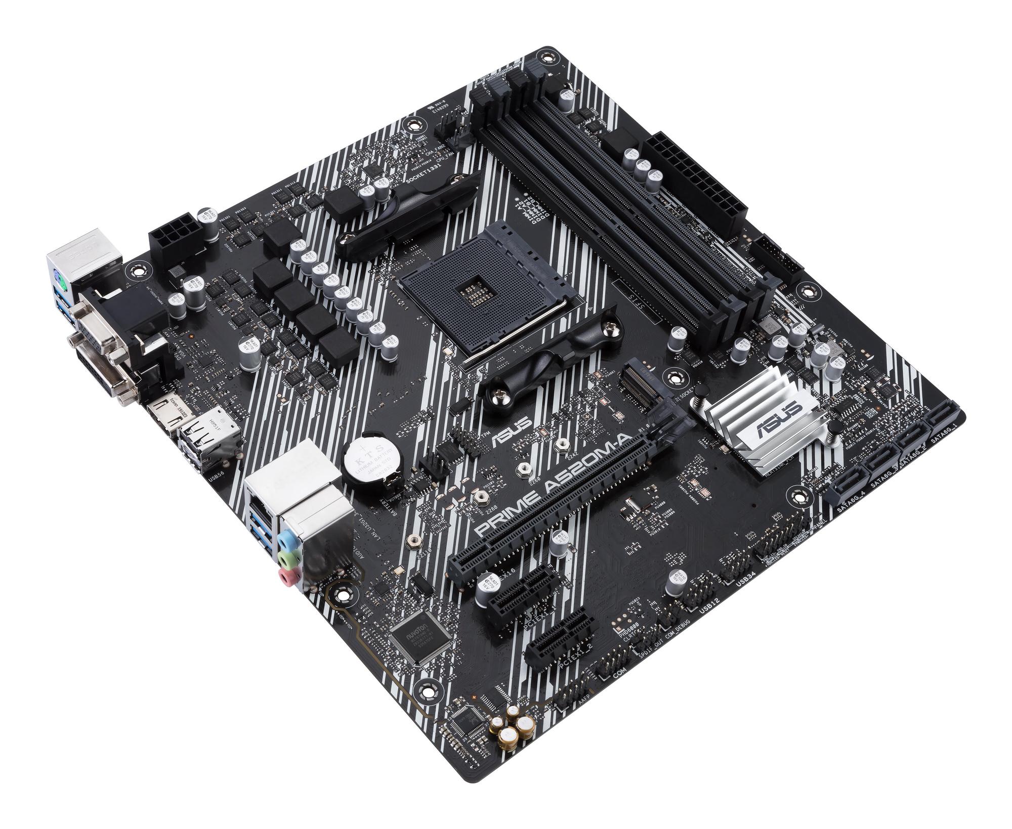 ASUS Scheda madre Prime A520M-A II / 90MB17H0-M0EAYC Nero, grigio