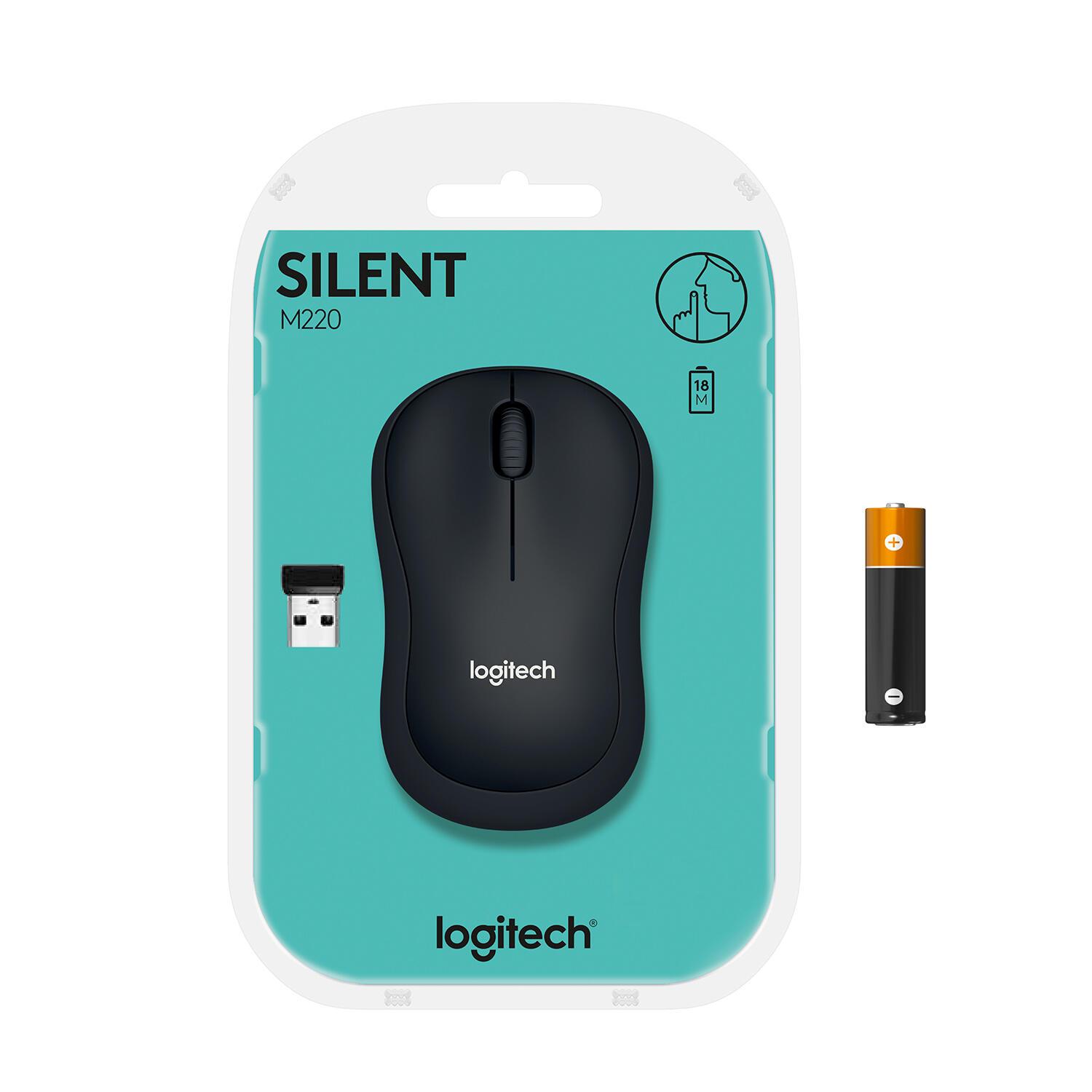 Logitech Mouse M220 Silent / 910-004878 Anthracite
