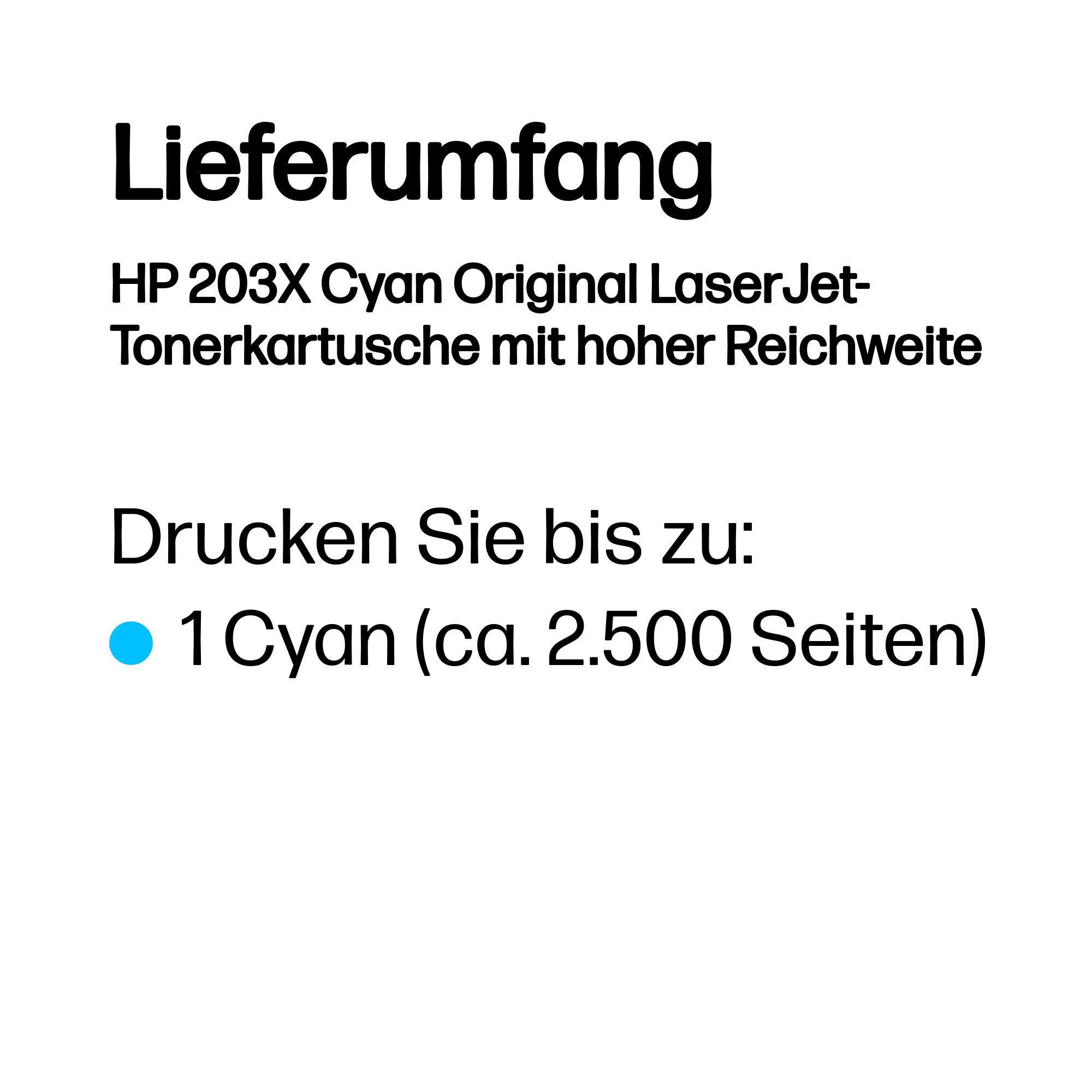 HP Toner 203X / CF541X Ciano XL