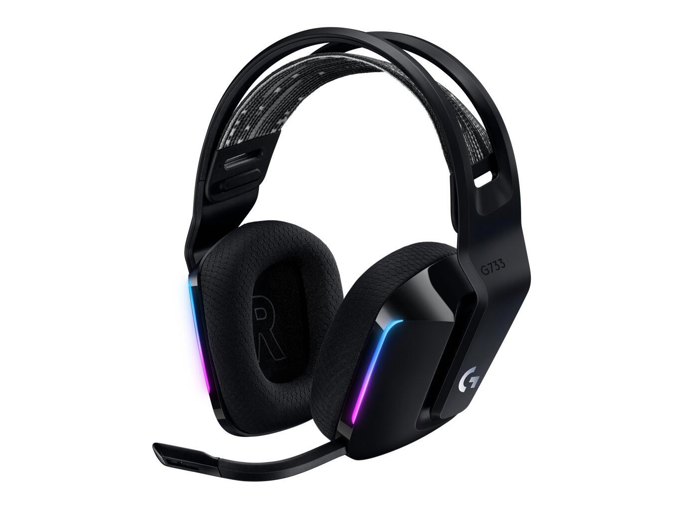 Logitech Auriculares G733 Lightspeed / 981-000864 Negro