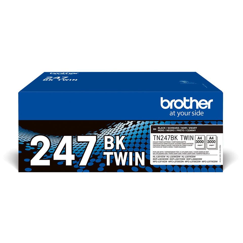 Brother Tóner TN-247BKT / TN247BKTWIN Negro XL Doppelpack