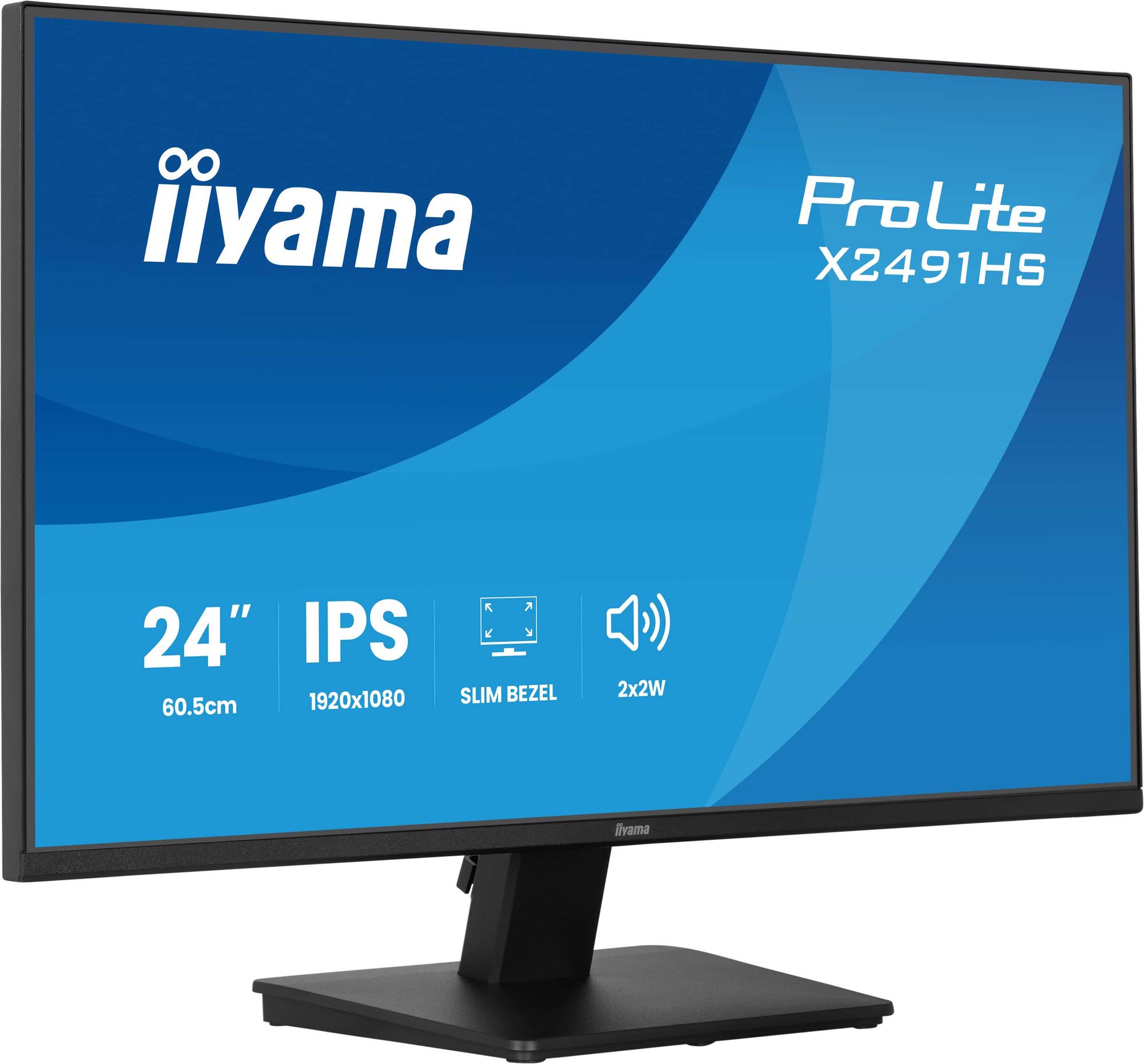 iiyama Monitor ProLite X2491HS / X2491HS-B1 Schwarz 60,5 cm (23.8")