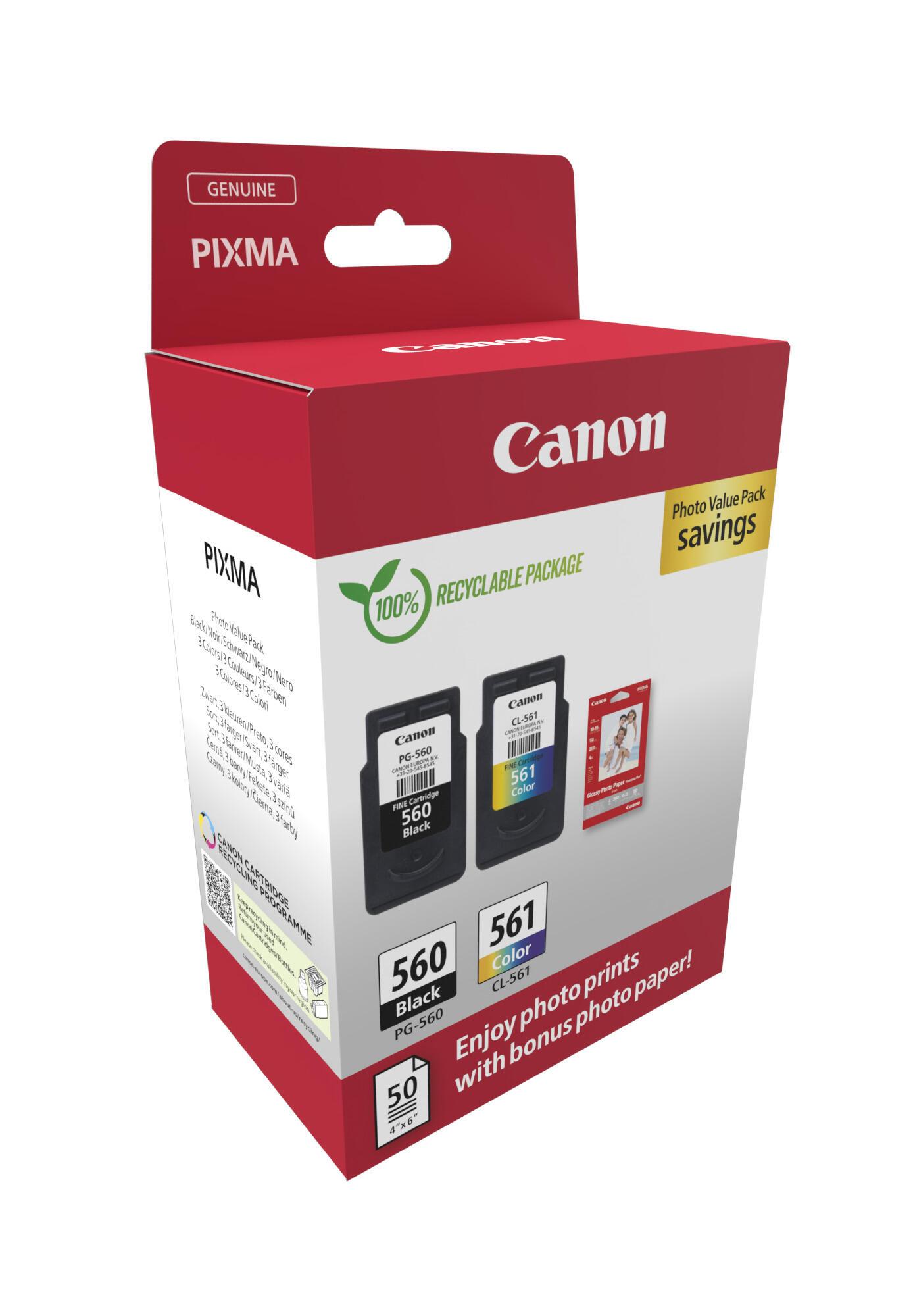 Canon Tinte PG-560/CL-561 / 3713C008 BK,C,M,Y