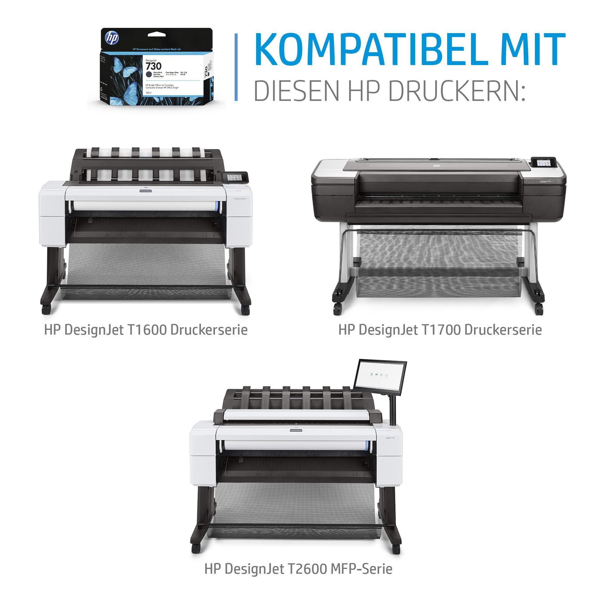 HP Encre 730XL / P2V71A Noir mat XL