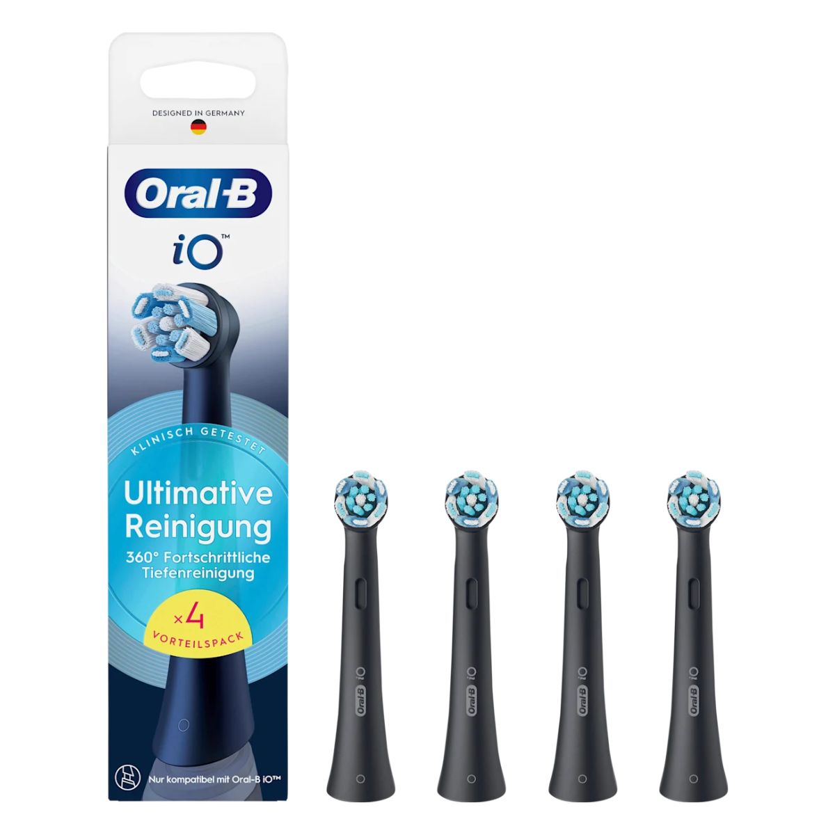 Oral-B Brosse à dents sonique iO Ultimative Reinigung / 8700216194969 Noir 4-Pack